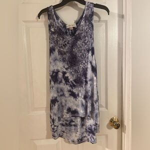 Women’s size large/ boho/purple/ tie dye/lace, Knox Rose tank/ blouse